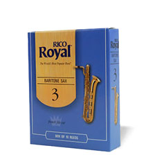 D'Addario WoodWinds ロイヤル バリトンサックスリード 強度3 10枚入り