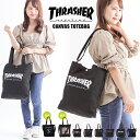 ＼4/30までイベント開催中／ THRASHER メンズ レディース スラッシャー ショルダーバッグ メンズ 斜めがけ 斜めがけバッグ トートバッグ 2way キャンバスバッグ キャンバスショルダーバッグ ショルダー 通勤 通学 シンプル THR-192 シンプル ストリート イラスト ポケット