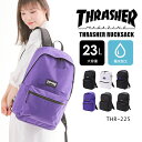 スラッシャー リュック メンズ THRASHER デイパック リュックサック ロゴ パープル トレンド マルチ 旅行 普段使い スポーティー スケターブランド シンプル 黒リュック 黒 ネーム スポーツ 部活 ジム リュック 泊り 国内旅行 通勤 通学 10代 20代 30代 男 女 ユニセックス