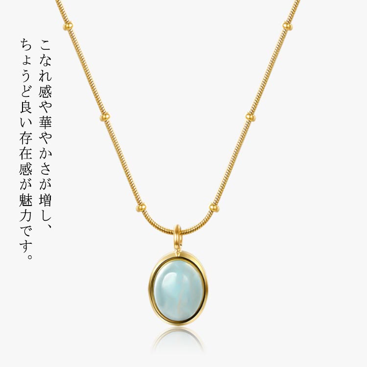 一粒 送料無料 ネックレス 18金 アクアマリン 18K 藍玉 華奢 天然石 チョーカー ジュエリー パワーストーン ギフト シンプル カジュアル ブルー ペン...