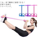 フィットネスチューブ お家で簡単な全身トレーニング!トレーニングチューブ エクササイズバンド 痩せ 筋トレ グッズ 男女兼用 ダイエット お腹引き締め 腹筋 二の腕 エクササイズ おうち ストレッチバンド(4)