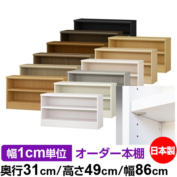 日本製 本棚 F★★★★ 低ホルムアルデヒド【イージーロック棚受タイプ】オーダー 本棚 収納 棚 書棚 ラッ..