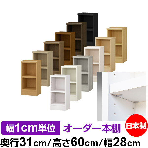 日本製 本棚 F★★★★ 低ホルムアルデヒド【イージーロック棚受タイプ】オーダー 本棚 収納 棚 書棚 ラッ..