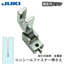 JUKI職業用コンシールファスナー押え金属(ジューキ ミシン針 キルト アタッチメント 太さ 種類 針 ニット HA DB 厚地 薄地 普通地 工業用 職業用 ...