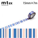 mt 1P 高輝度 15mm×7m 重なるストライプ(ラッピング ギフト 梱包 ハンドメイド レッド ブルー グリーン ピンク パープル ゴールド シルバー 手...