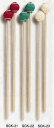 プレイウッド・キーボード・マレットに採用されている 芯・糸・ABS材柄を使用、同じ製造方法で作られたシリーズ です。コンサート楽器から教育楽器、幼児から児童と幅広い 演奏に使用できます。 ■SCK-21　H　径28mm赤綿糸巻 ■SCK-22　M　径28mm緑綿糸巻 ■SCK-23　S　径28mm黄綿糸巻 いずれも2本組です。　