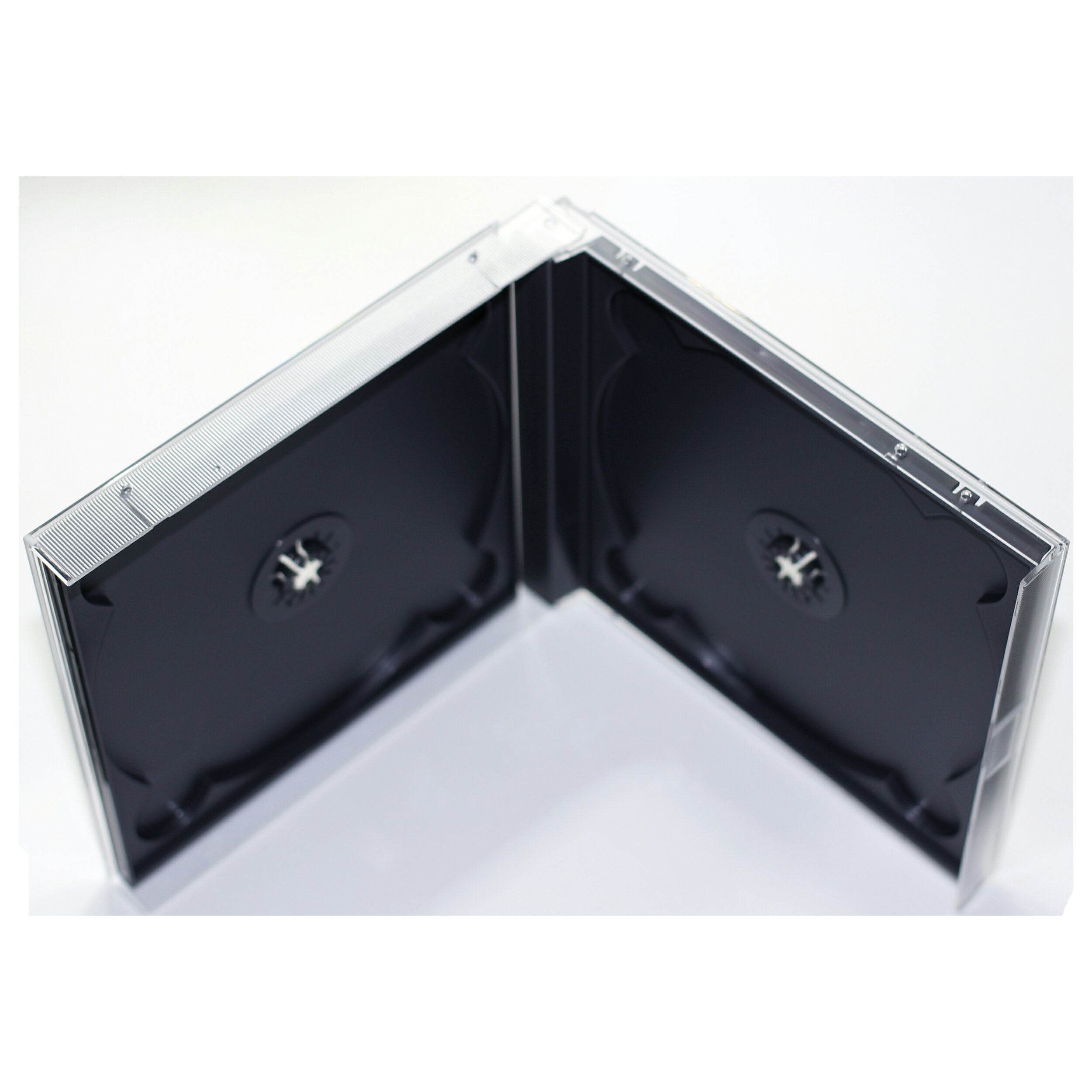 ������ 17mm���ε��Ťʥ����� CD DVD�ǥ�������2���Ǽ2d DUO������ �֥�å� 1��