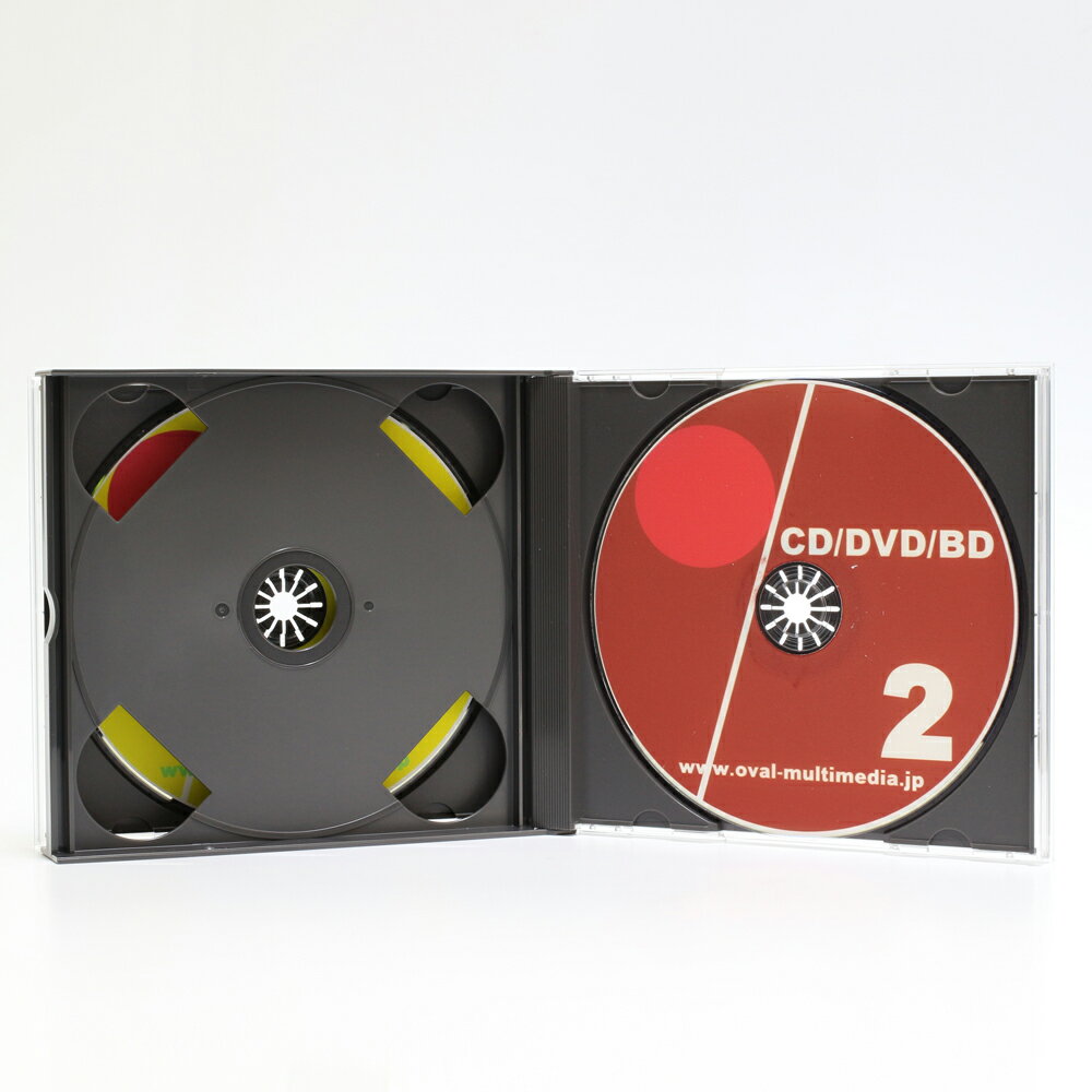 日本製に変更しましたPS24mm厚2枚収納マルチケースブラック 100個 CD DVDケース