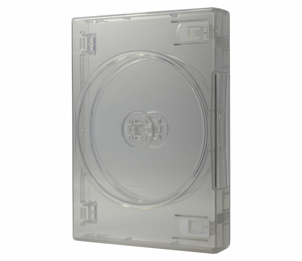 DVDケース 27mm厚2枚収納トールケース Mロック クリア1個