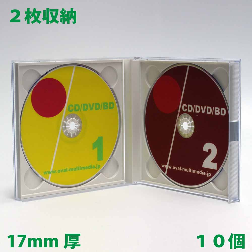 ������ 17mm���ε��Ťʥ����� CD DVD�ǥ�������2���ǼDUO������ �ۥ磻�� 10��
