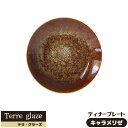 【取寄品】 Terre glaze テラ・グラーズ ディナープレート <キャラメリゼ>大皿 丸皿 お皿 おしゃれ モダン かっこいい クール カフェ ワンプレー...