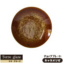 【取寄品】 Terre glaze テラ グラーズ チョッププレート ＜キャラメリゼ＞大皿 お皿 30cm以上 パーティー皿 おしゃれ モダン かっこいい カフェ ワンプレート 電子レンジ対応 食洗機対応 ギフト プレゼント お祝い 母の日 結婚祝い 日本製