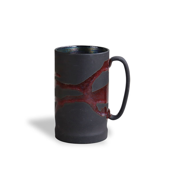 【取寄品】 ポタリーマグ ボルドー流しマグカップ ビールジョッキ ビアカップ ビールカップ ビアグラス ビールグラス クリーミー コップ 酒器 おしゃれ 和風 モダン かっこいい ギフト プレゼント お祝い 母の日 父の日 結婚祝い 陶器 日本製