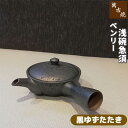 【取寄品】 萬古焼 ベンリー急須 浅碗急須 <黒ゆずたたき>おしゃれ 使いやすい 注ぎやすい 洗いやすい かわいい 可愛い 1人用 一人用 1人分 一人分 きゅ...