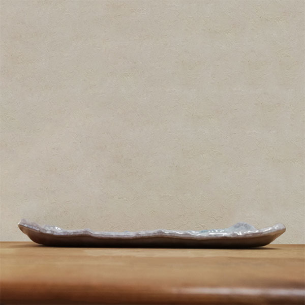 【取寄品】 萬古焼 ブルー王朝 さんま皿長角皿 焼き魚皿 焼き物皿 焼物皿 焼魚皿 サンマ皿 秋刀魚 和風 和食器 おしゃれ きれい 青い 涼しげ 涼しい ギフト お祝い プレゼント 母の日 敬老の日 陶器 日本製