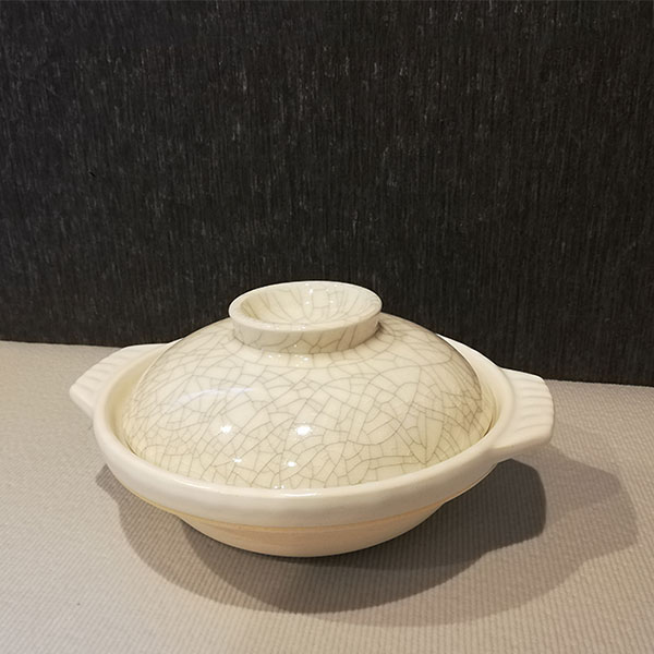 【取寄品】 萬古焼 一人鍋セット 貫入土鍋 6号鍋 6号サイズ 一人用 1人用 1人暮らし 一人暮らし 1人鍋 ひとり鍋 レンゲ台付き 呑水 取り皿 卓上鍋 お鍋 雑炊鍋 お粥 おかゆ 湯豆腐 直火用 電子レンジ対応 ギフト お祝い プレゼント 日本製 owlkitchen-10002979 キッチン用品・食器のOwl Kitchen サンプル画像3