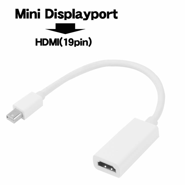 Mini Displayport/Thunderbolt to HDMI 変換アダプタ ケーブル For Macbook/Windows Mini Displayport..