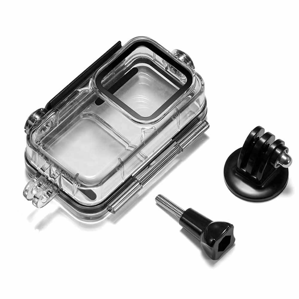 DJI ACTION 2対応 防水ハウジングケース ダイビングシェル ダイビング保護カバー 防水 防塵 保護ケース 水深45m 水中撮影用 【送料無料】