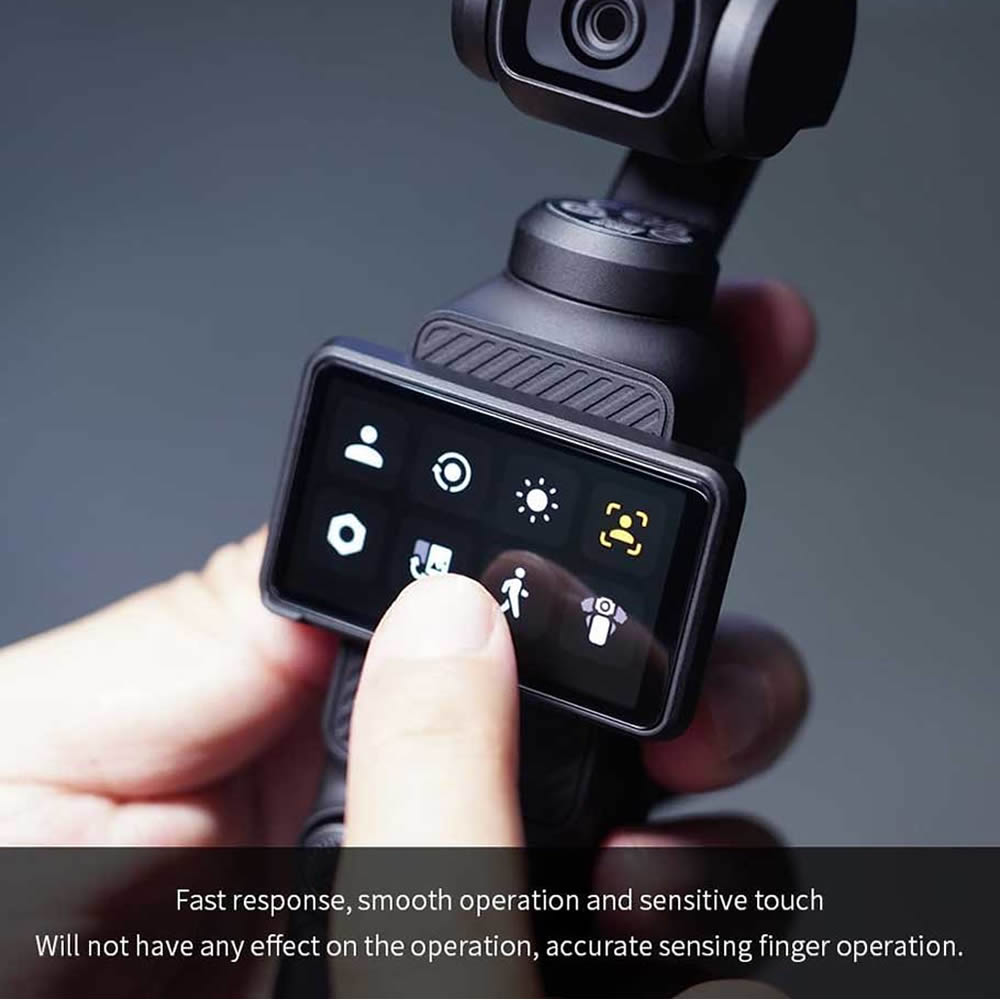 DJI Osmo Pocket 3 用 ガラスフィルム 衝撃吸収 9H硬度 2枚セット 飛散防止 自動吸...