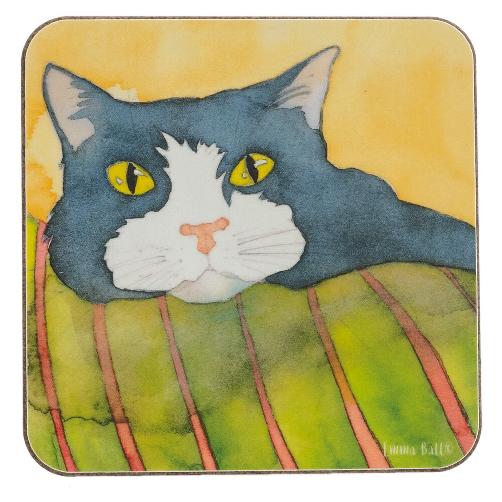 Emma Ball 英国製 コースター [10cm×10cm] 撥水 インテリア雑貨 キッチン雑貨 おしゃれ かわいい 可愛..