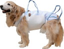 大型犬用介護用品 後脚付 着たままねんねのハニカムつなぎ