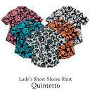 アロハシャツ レディース Lady's Short-Sleeve Shirt/Quintetto 半袖/PL0125333