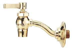 おしゃれ 蛇口 レトロ 水栓 エッセンス NEW 横豆栓 ブラス ゴールド 単水栓 手洗い 横水栓 水道（旧品番 E382029）