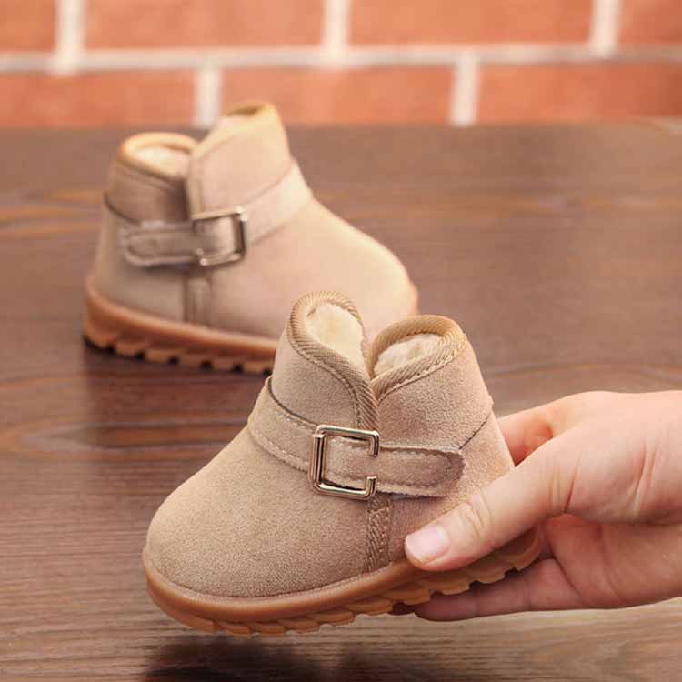 ベビー靴 ムートンブーツ ショートブーツ 冬 女の子 男の子 滑り止め 裏ボア キッ...