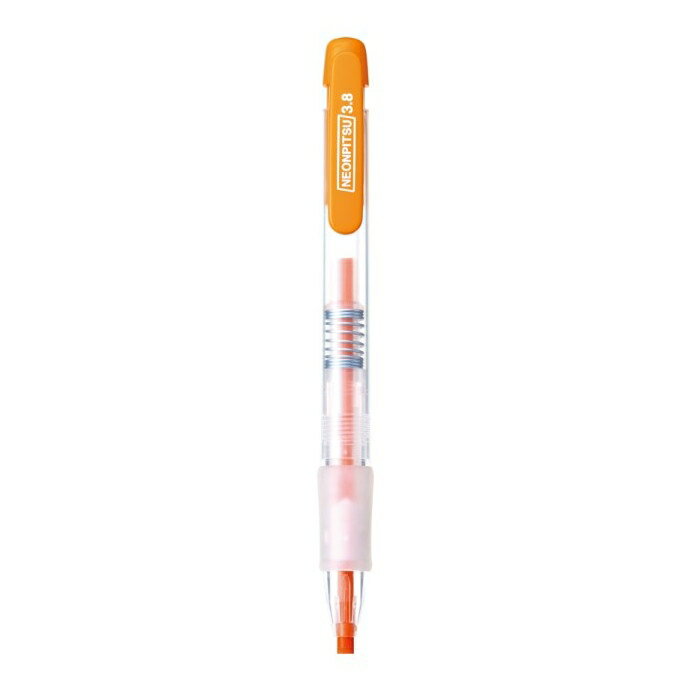 クツワ 鉛筆の蛍光マーカー ネオンピツ 蛍光オレンジ PA020OR