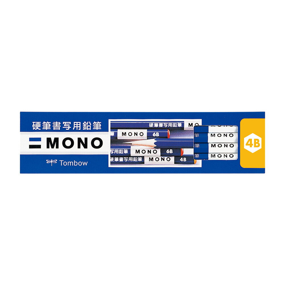 トンボ鉛筆 MONO 硬筆書写用鉛筆1ダース箱 4B KM-KKS4B