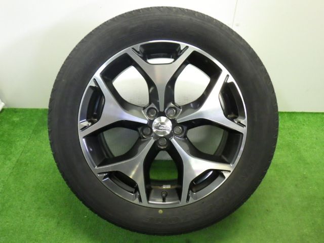 ★フォレスター S リミテッド SJ5★1本 225/55R18 スバル 純正 アルミ 100 5H 56mm 18インチ 7J +48 中古 タイヤ ホイール