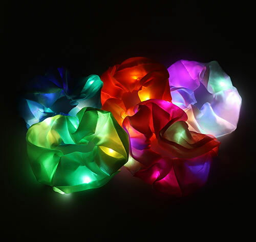 あす楽12時！光るシュシュ 【12個】縁日　景品　光物　祭り　ライトアップ　配り