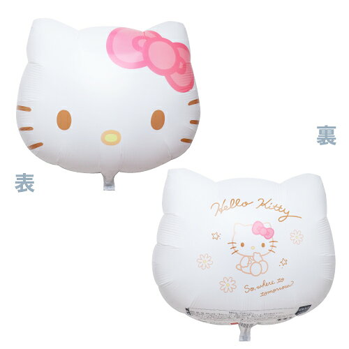 【アルミ　バルーン】45cmUFO キティシェイプ　ガーリーフラワー 10枚入り【ハローキティ　風船　ガス対応】SAG00392/02627
