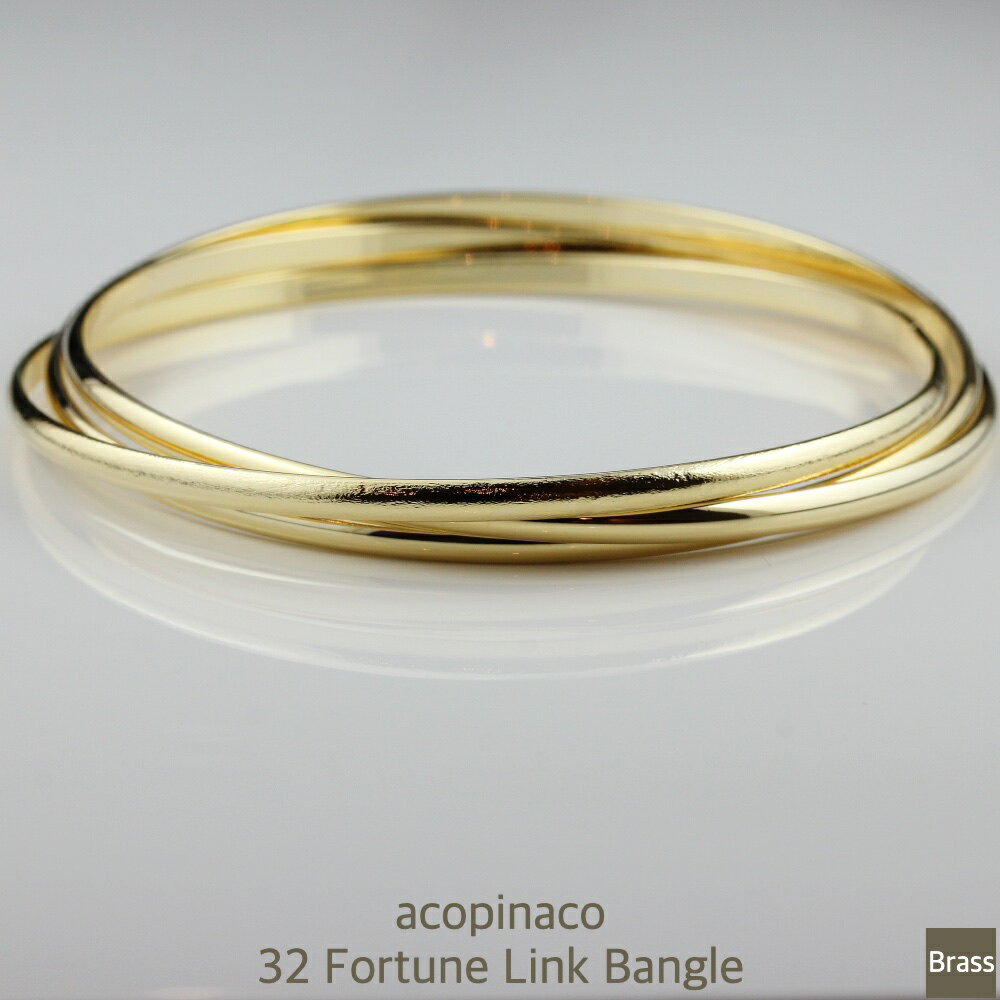 ゴールド バングル 3連 レディース シンプル カジュアル パーティ 華やか 結婚式 ブレスレット Gold 32 アコピナコ acopinaco ギフト プレ...