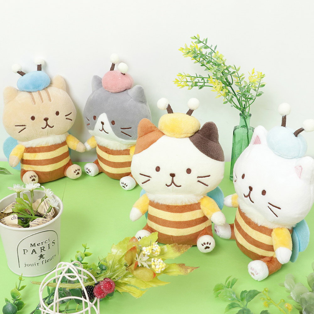 FukuFukuNyanko みつばちおすわりマスコットのサムネイル