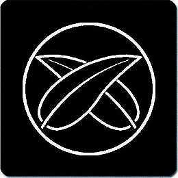 【送料無料】家紋シール 糸輪に陰違い芦の葉 丸型 or 四角 KS-1730