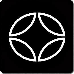 【送料無料】家紋シール 中陰平七宝 丸型 or 四角 KS-4134 3