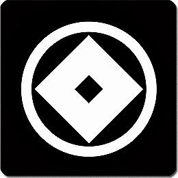 【送料無料】家紋シール 丸に釘抜き 丸型 or 四角 KS-4481