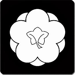 【送料無料】家紋シール 八重裏梅 丸型 or 四角 KS-4724 3