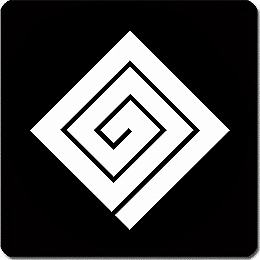 【送料無料】家紋シール 角立て稲妻 丸型 or 四角 KS-5538