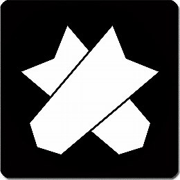 【送料無料】家紋シール 違い矢筈 丸型 or 四角 KS-5571 3