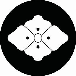 乐天商城 - 【送料無料】家紋シール むくみ花菱 丸型 or 四角 KS-0005
