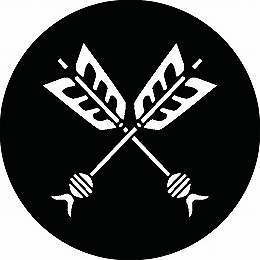 乐天商城 - 【送料無料】家紋シール 違い鏑矢 丸型 or 四角 KS-0051