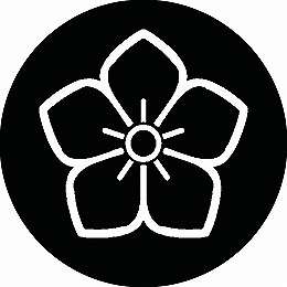 乐天商城 - 【送料無料】家紋シール 陰桔梗 丸型 or 四角 KS-0150