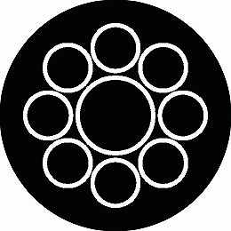 乐天商城 - 【送料無料】家紋シール 陰九曜 丸型 or 四角 KS-0152