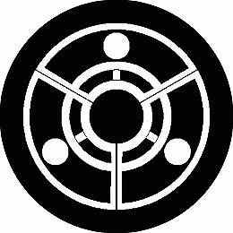 乐天商城 - 【送料無料】家紋シール 陰渡辺扇 丸型 or 四角 KS-0192