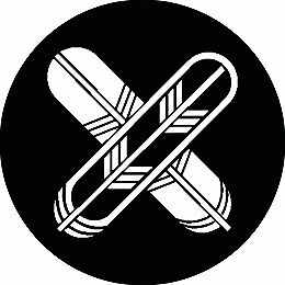 乐天商城 - 【送料無料】家紋シール 陰陽細違い鷹の羽 丸型 or 四角 KS-0222