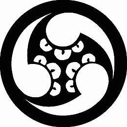 乐天商城 - 【送料無料】家紋シール 右三つ丁子巴 丸型 or 四角 KS-0239