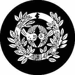 乐天商城 - 【送料無料】家紋シール 宇和島笹 丸型 or 四角 KS-0246