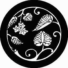 乐天商城 - 【送料無料】家紋シール 河骨の枝丸 丸型 or 四角 KS-0282